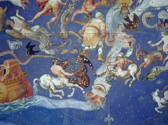 Soffitto astrologico, nella Sala del Mappamondo